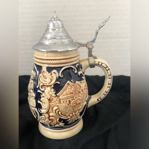Other - German beer stein with pewter lid